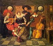 Amusing Party in the Open Air (detail) g HALS, Dirck